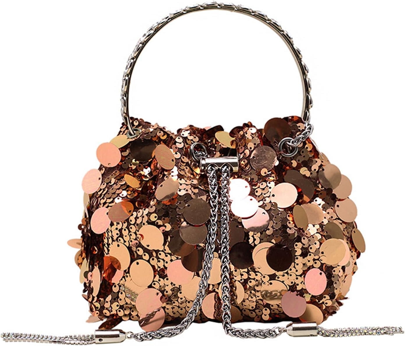 Sparkly Sequin Evening Handbags Purse for Women Glitter Clutch Crossbody Bag for Evening Wedding Party Prom