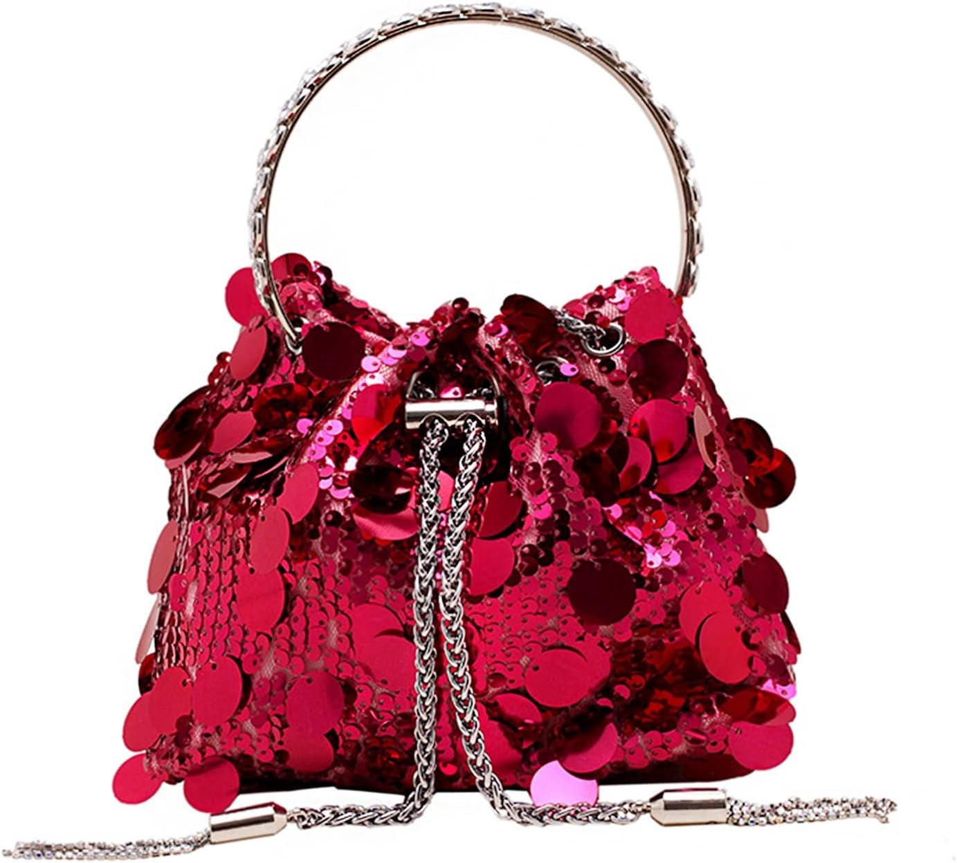 Sparkly Sequin Evening Handbags Purse for Women Glitter Clutch Crossbody Bag for Evening Wedding Party Prom