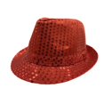 thumbnail image 1 of Sparkly Sequin Fedora Hat Unisex Shiny Glitter Trilby for Halloween Carnival Stage Show Photo Prop Party Event, 1 of 4