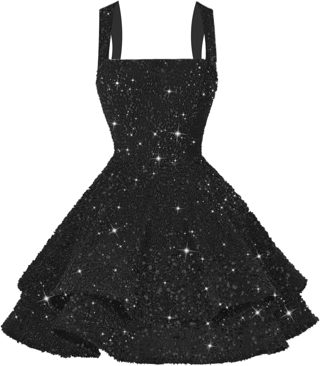space themed homecoming dresses LYQDRSS Sparkly Sequin for Teens Tiered Sweet 16 Photo Short Cocktail Party Dress Zu011, Girl's, Clear collection-christmas-dresses color-green