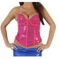thumbnail image 1 of Sparkly Sequin Mermaid Pink Corset, 1 of 2