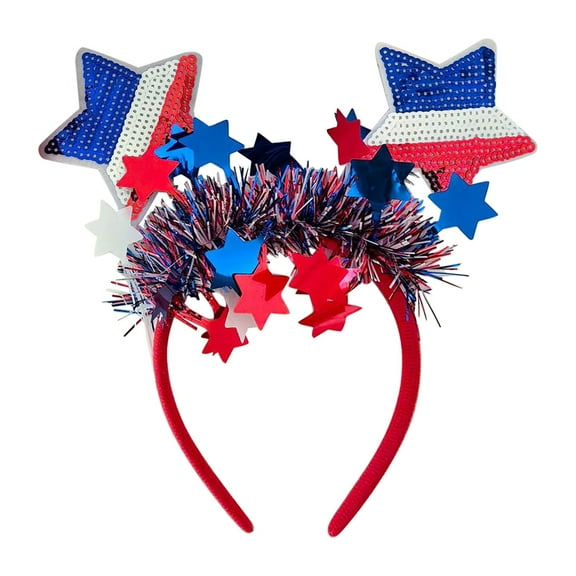 Sparkly Star Barrettes Hair Clips Glitter Lace Headbands for Women Girls Party Hair Accessories