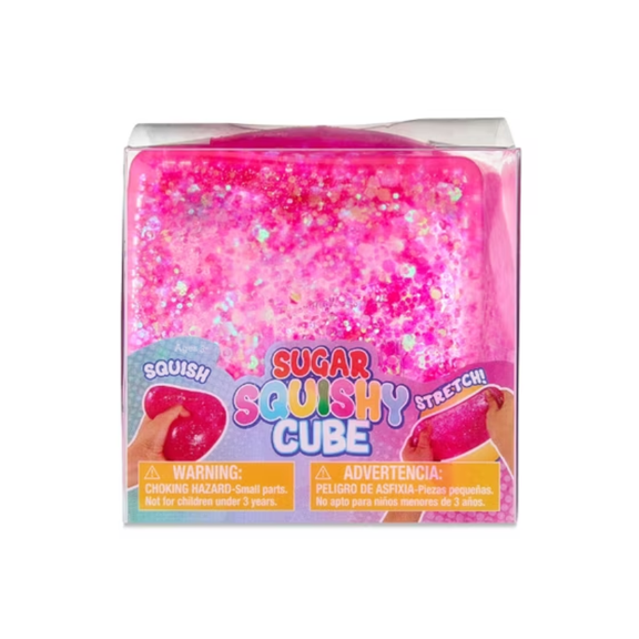 Sparkly Sugar Squishy Cube Ball Stress Relief Fidget Portable Gift Stress Ball Fun Desk Novelty for Stress