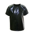 thumbnail image 1 of Sparkly Tops for Girls Size 3-16 Short Sleeve Crewneck T-Shirts Teens Kids Trendy Solid Shiny Stretchy Pullover Dance Performance Tees, 1 of 2