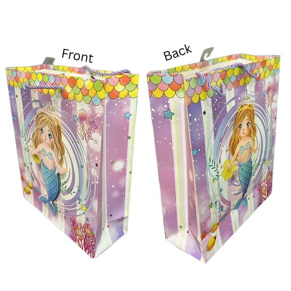 Sparkly Underwater Mermaid Gift Bag:1CT