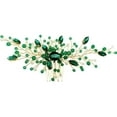 thumbnail image 1 of Sparkly Wedding Hair Combs, Crystal Flwoer Hair Clips Bride Bridesmaid Hair Sides Comb Rhinestone Barrettes, Crystal Flower Hair Pins Hair Accessories for Women Girls (Green), 1 of 4