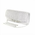 thumbnail image 1 of Sparkly Women's Silver Evening Shoulder Bag Gold Glitter Bridal Clutch Purse Party Prom Wedding Chain Envelope Handbag Ladies, 1 of 7