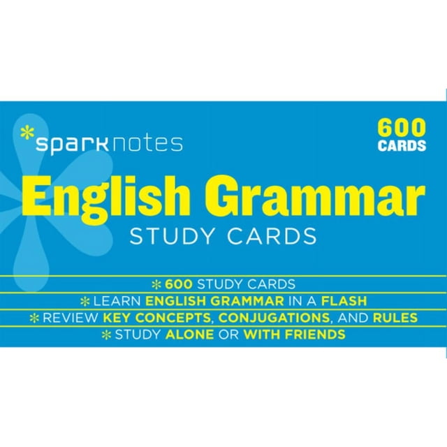 Sparknotes Study Cards: English Grammar Sparknotes Study Cards: Volume ...