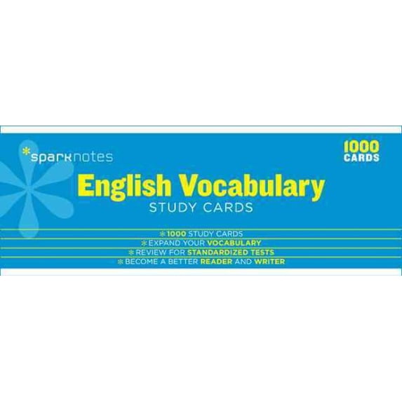 English Vocabulary SparkNotes Study Cards - Walmart.com
