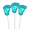 thumbnail image 1 of Sparko Sweets Blue Baby Feet Twinkle Pops Lollipops, 100 Pieces, Blue Raspberry Flavor, 12-Inch Long Stems, Handcrafted in USA - Ideal for Boy Baby Shower & Gender Reveal Party Favors, 4 lbs, 1 of 5