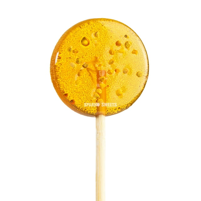 Sparko Sweets Natural Bee Pollen Honey Lollipops, 18 Pieces, Made in USA, No Artificial Ingredients or Corn Syrup, 0.75 Pound - Rich in Antioxidants, Perfect for Tea, Sore Throats, and Wholesom