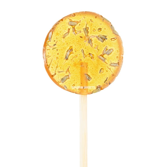 Sparko Sweets Natural Honey Lavender Tea Lollipops, 18 Pieces, No Artificial Ingredients, No Corn Syrup, 0.75 Pound - Perfect for Tea, Sore Throats, and Wholesome Snacking