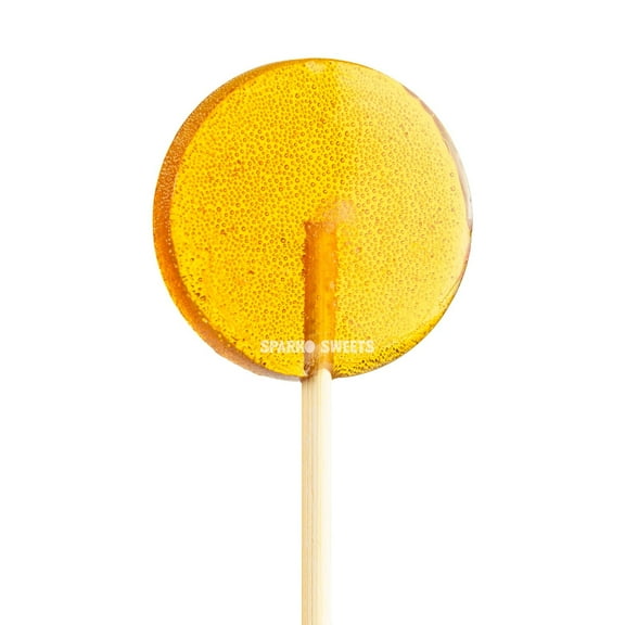 Sparko Sweets Natural Honey Lollipops, 18 Pieces, Made in USA, No Artificial Ingredients, No Corn Syrup, 1.7-inch diameter, 1 lb - Perfect for Tea Stirrers, Sore Throat Remedy