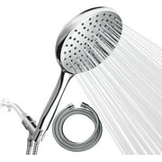 SparkPod Luxury Rainfall Shower Head - Huge 6-Inch Head, Extra Long 6ft Hose & Adjustable Bracket - 1-Min Installation (Luxury Polished Chrome)