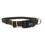 Sparky Pet Co 1" Universal Clip-N-Go Adjustable Nylon Dog Collars Black