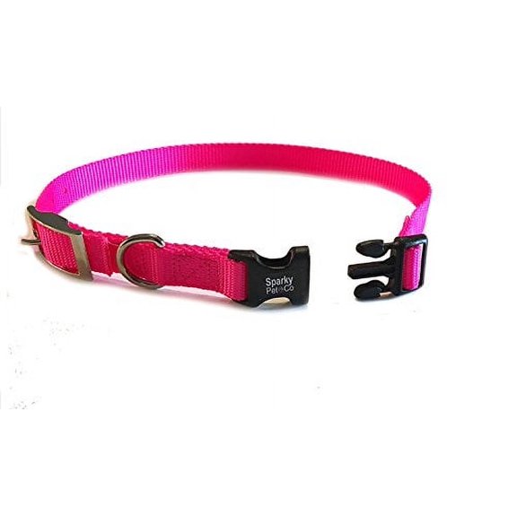 Sparky Pet Co - 3/4" Nylon Double Buckle Replacement Collar (Pink)