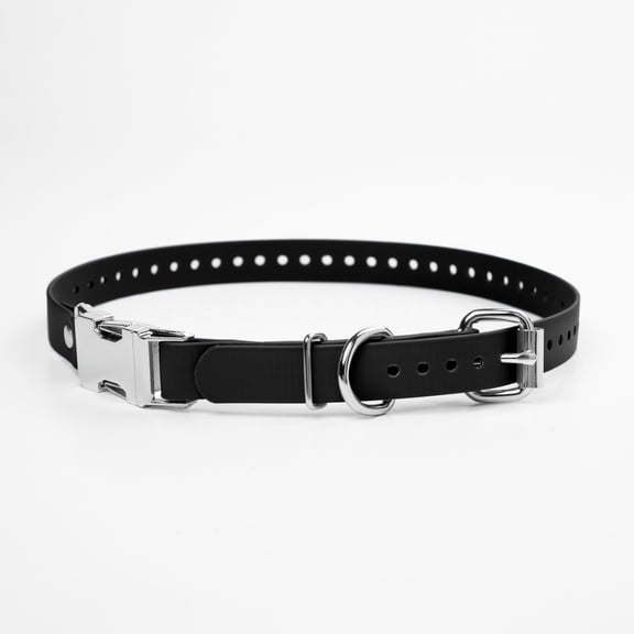 Sparky Pet Co Apollo Double Buckle E-Collar Replacement Strap, 3/4 in, Black