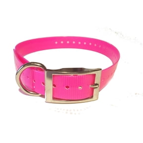 Sparky Pet Co - Pink 1" Square Buckle High Flex Dog Collar - Compatible with Garmin, Dogtra, E Collar, Compatible with Petsafe, SportDOG Systems