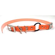 Sparky Pet Co - Zeus ECollar Replacement Strap - Bungee Loop Dog Collar - Waterproof Biothane - Adjustable - Double Buckle - Quick Snap Metal Clasp - for Invisible Fence Systems 1"x 30" Neon Orange