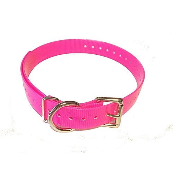 Sparky PetCo 3/4" Neon Pink Roller Buckle Replacement Dog Collars for Garmin Delta, Sportdog, Petsafe & Bark Limiter Devices,Neon Pink