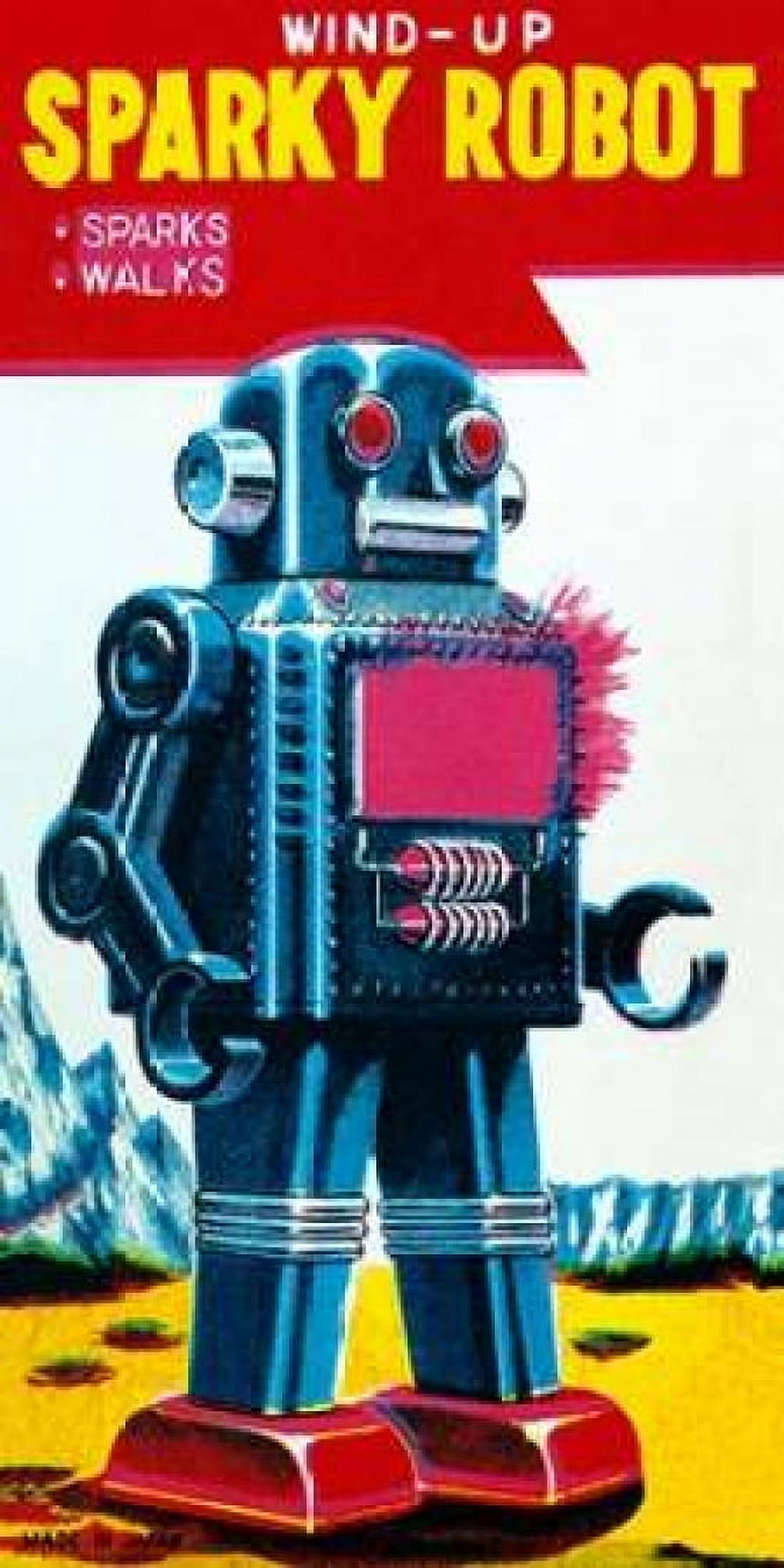 Sparky Robot Canvas Art - Retrobot (24 x 48)