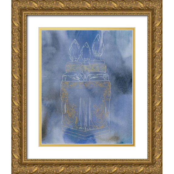 Sparler, Erin 26x32 Gold Ornate Wood Framed with Double Matting Museum Art Print Titled - Antique Perfume Bottle II
