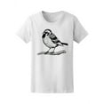thumbnail image 1 of Sparrow Bird On Tree Branch Tee Women's -Image by Shutterstock, 1 of 2