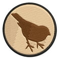 thumbnail image 1 of Sparrow Bird Solid Applique Multi-Color Embroidered Hook & Loop Patch - 2.0 Inch Mini, 1 of 5