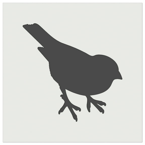 Sparrow Bird Solid DIY Cookie Wall Craft Stencil - 7.0 Inch