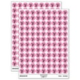 thumbnail image 1 of Sparrow Bird in Flight 200+ Round Stickers - Light Pink - Gloss Finish - 0.50" Size, 1 of 3