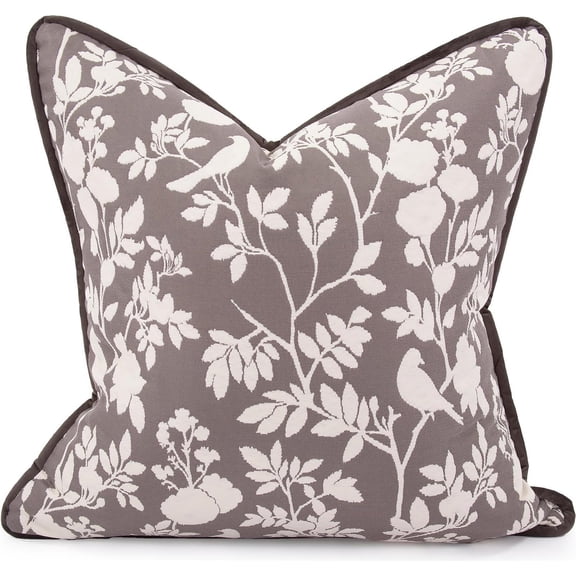 Sparrow Charcoal Pillow-Davida Kay Collection