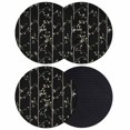 thumbnail image 1 of Sparrow Coasters Set of 4, Absorbent Coasters for Drinks, Spring Birds on The Branches Vintage Country Black Coaster for Desk Coffee Table Protection, Home Decor House Warming Gifts 4", 1 of 8