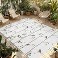 thumbnail image 1 of Sparrow Outdoor Rug for Patio/Deck/Porch, Non-Slip Large Area Rug 3 x 5 Ft, Spring Birds on The Branches Vintage Country Indoor Outdoor Rugs Washable Area Rugs, Reversible Camping Rug Carpet Runner, 1 of 8