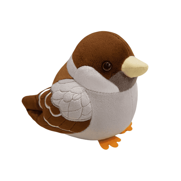 Sparrow Plush Toy-7.1inch Realistic Sparrow Stuffed Animal-Cute Bird Raven Plush As for Your Friends