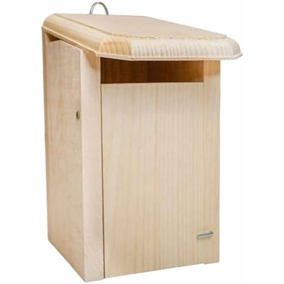 Sparrow Resistant Bluebird House  Slot Entrance & Shallow Depth Design  Eastern White Pine Nest Box  Handcrafted in Maine  Ventilated, Drainage, Easy Clean-Out  Eco-Friendly Bird Shelter