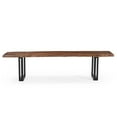 thumbnail image 1 of Sparrow Solid Wood Dining Bench - Brown, 1 of 11
