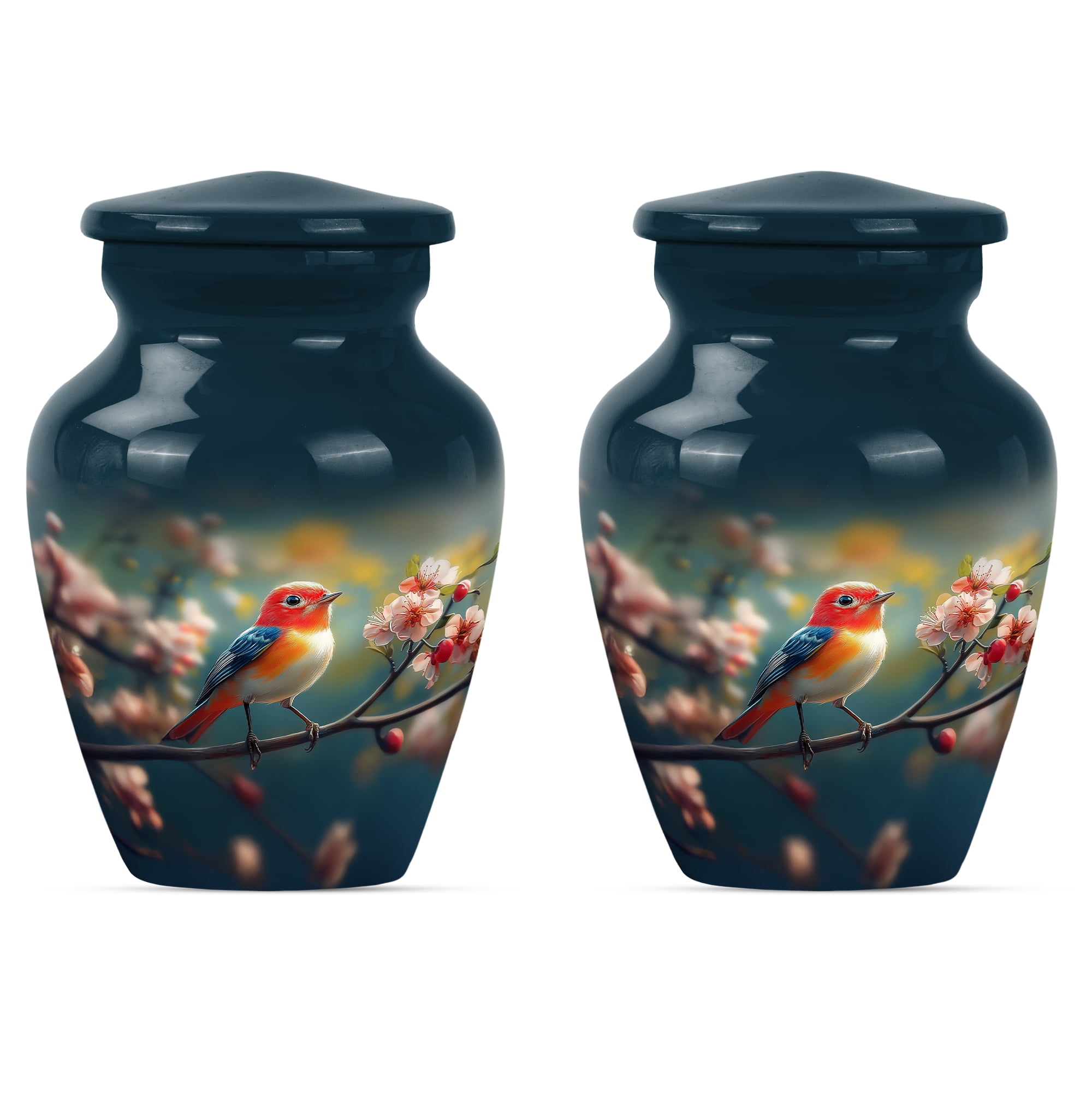 Sparrow Urn, Human Urns for Ashes Adult, Adult Urns for Men, Keepsake Human Ashes, Urn for Ashes for Women, Mini Urns Human Ashes (Size - 3inch, 2 Pcs)