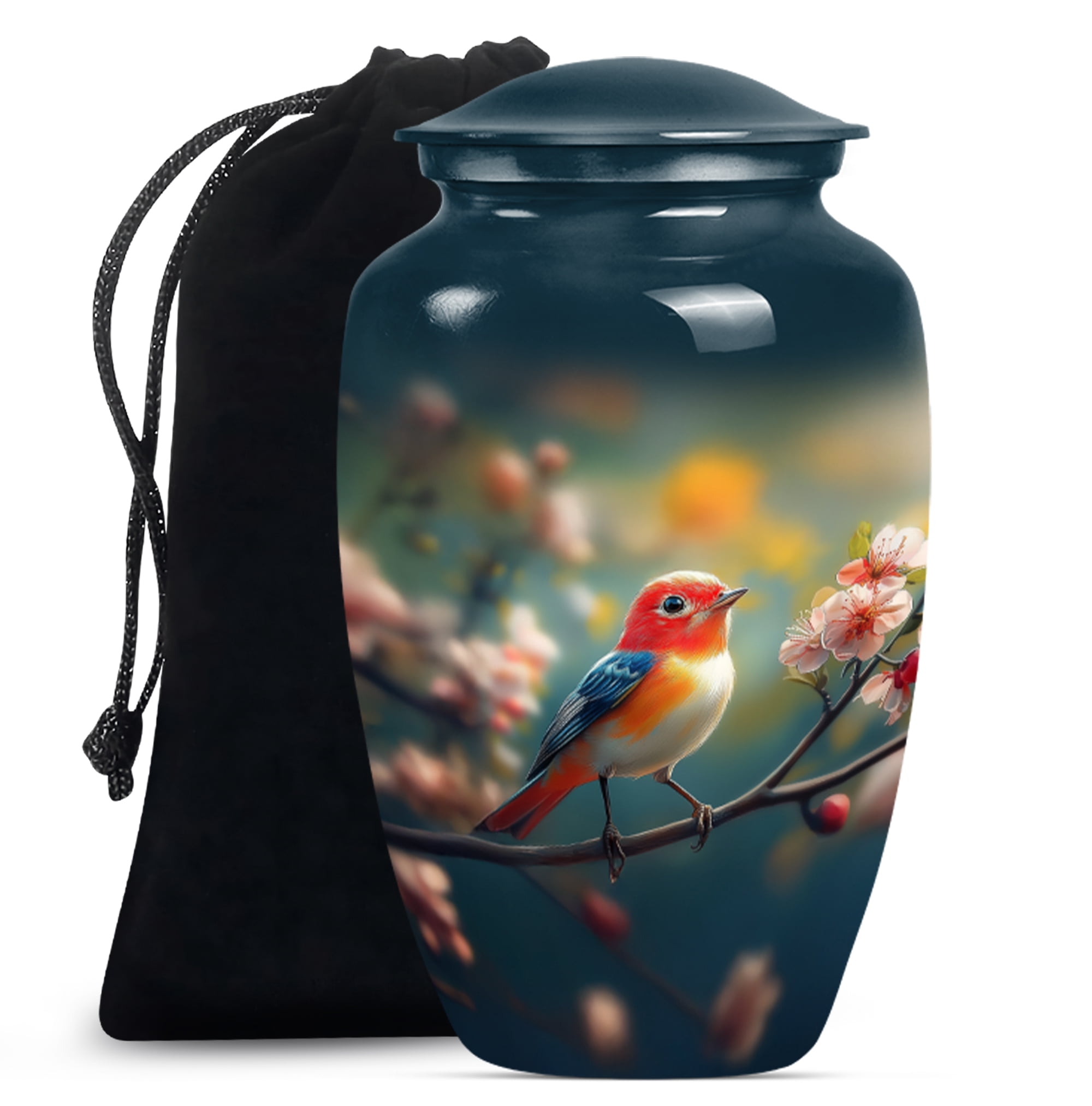 Sparrow Urn, Human Urns for Ashes Adult, Burial Urns for Cremated Remains, Cremation Urns for Burial, Large Urns for Human Ashes, Urn for Ashes for Women (Size - 10inch)