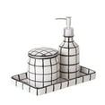 thumbnail image 1 of Sparrowhawk International Sparrowhawk Brandon  3-Piece Powder Room, Completer Set Black/White, 1 of 4