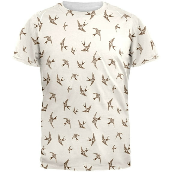 Sparrows All Over Adult T-Shirt - X-Large