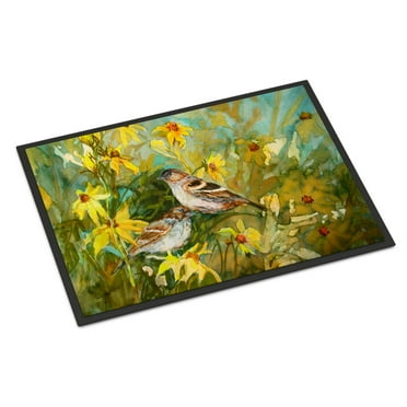 Sparrows in the Field Door Mat