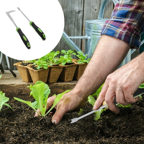 Sparsain 1 Set Garden Manual Weeder Dandelion Fork Stainless Steel Gardening Tool