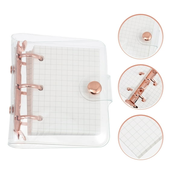 Sparsain 1 Set Mini Loose Leaf Notebook Scrapbooking Pocket Binder Cute Small Notebook