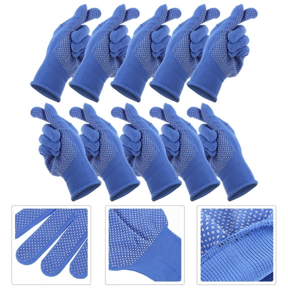 Sparsain 10 Pairs Non-Slip Gardening Gloves, Garden Work Gloves, Breathable Garden Work Gloves