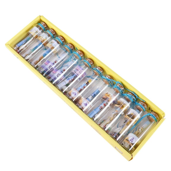 Sparsain 12 Pack Mini Clear Glass Jars with Cork Stoppers for Wedding Wishes Party Favors