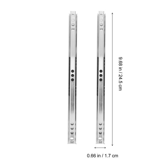 Sparsain 2 Pack Heavy Duty Miniature Drawer Slides for Extendable Drawers