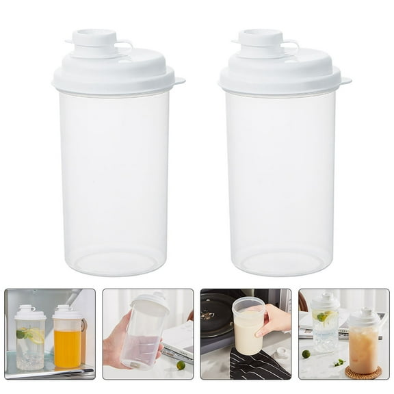 Sparsain 2 Pack Plastic Cold Brew Coffee Bottles for Outdoor Use