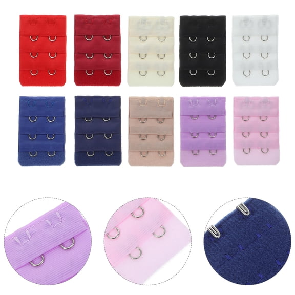 Sparsain 20 Pack Women Bra Extenders, 3 Rows 2 Buttons Narrow Bra Extension Hooks, Bra Underwear Extension Buckles