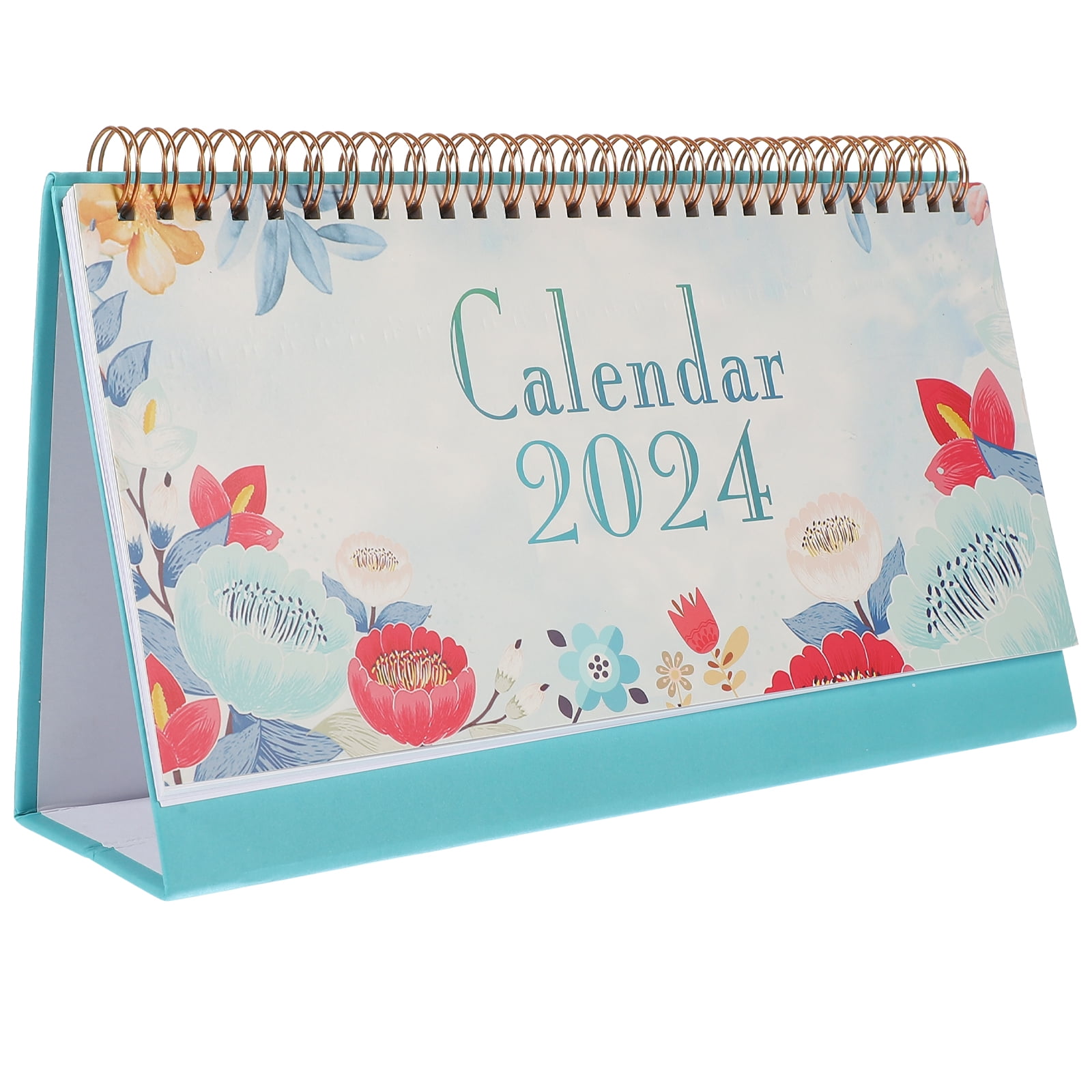 Sparsain 2024 English Version of Desk Ornaments Desk Calendar (2024.01