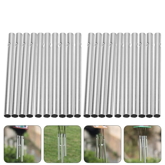 Sparsain 20Pcs DIY Aluminum Wind Chime Tubes Replacement Parts